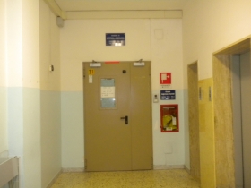 L'ingresso del reparto di ostetricia e ginecologia